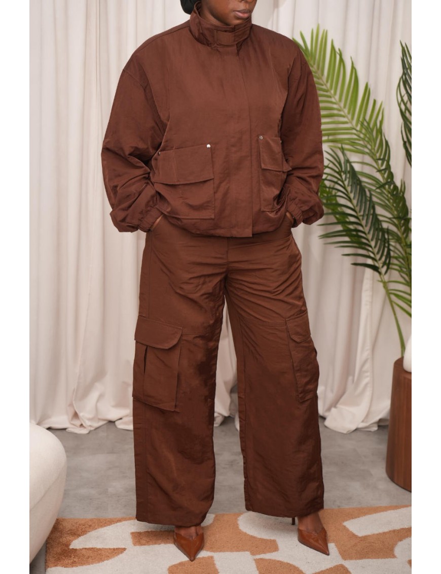 Pantalon cargo marron