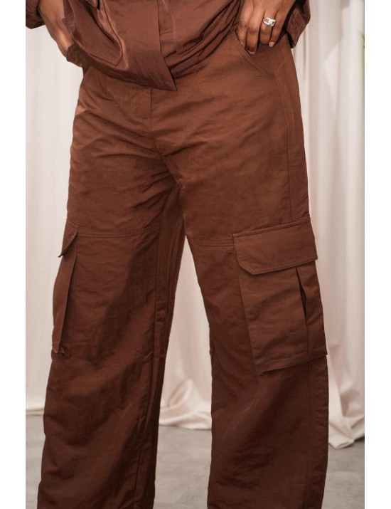 Pantalon cargo marron