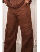 Pantalon cargo marron