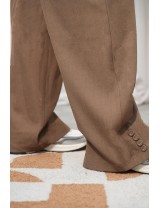 Pantalon blazer taupe