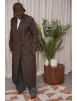 Manteau marron foncé