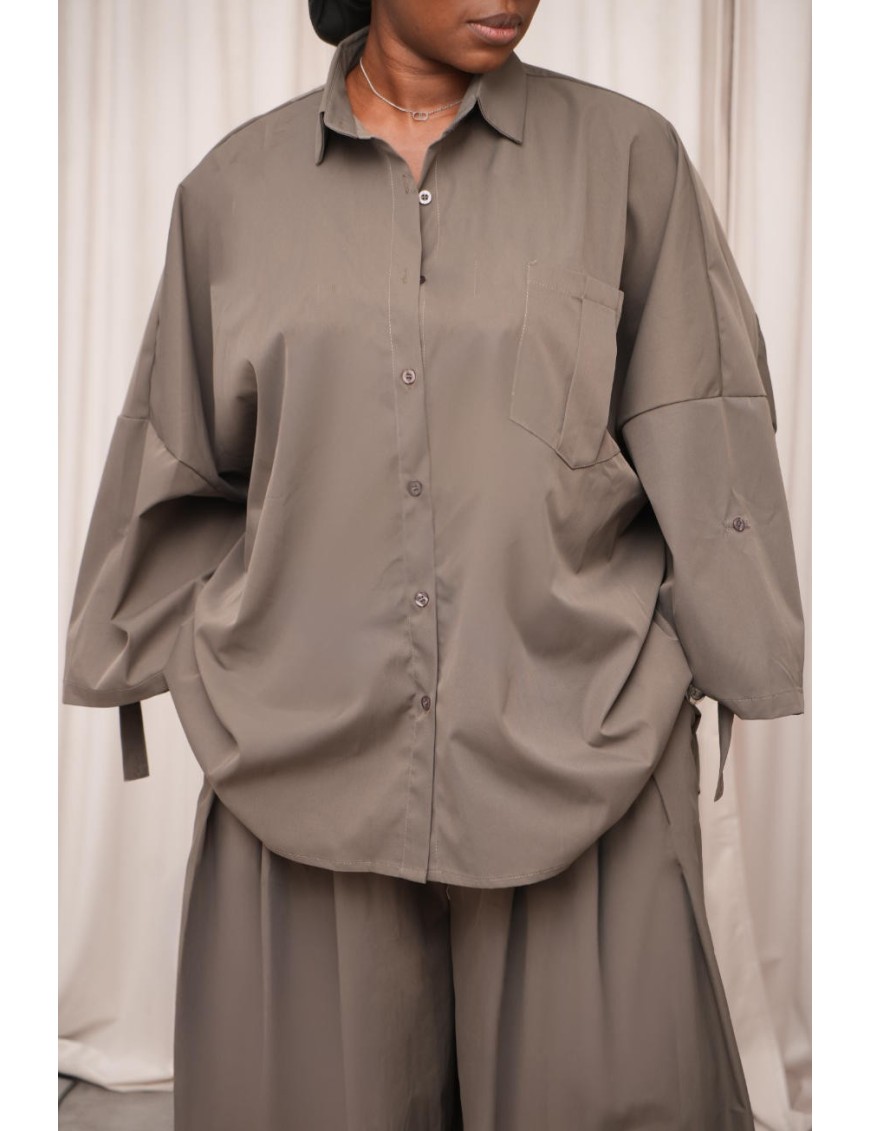 Ensemble impermeable gris