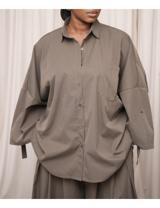 Ensemble impermeable gris