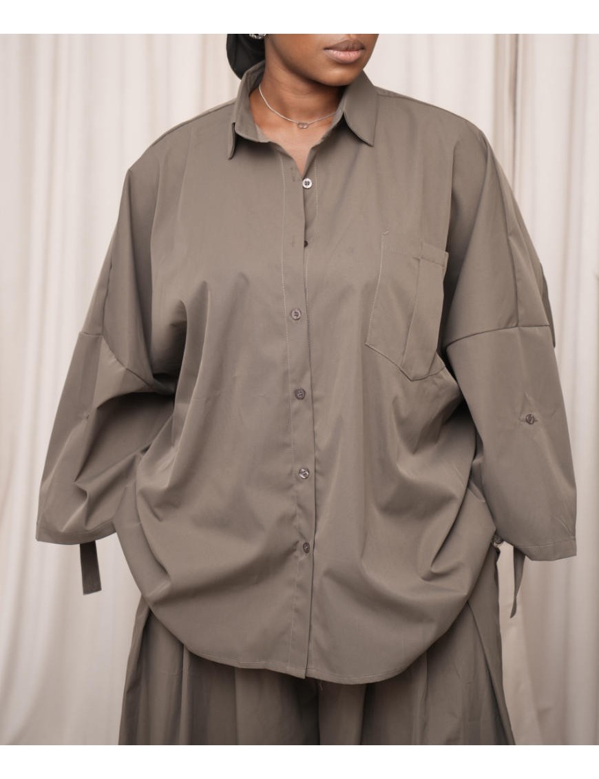 Ensemble impermeable gris