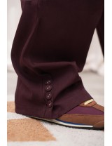 Pantalon blazer bordeau