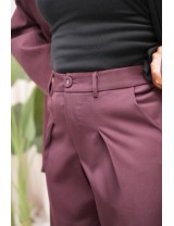 Pantalon blazer bordeau