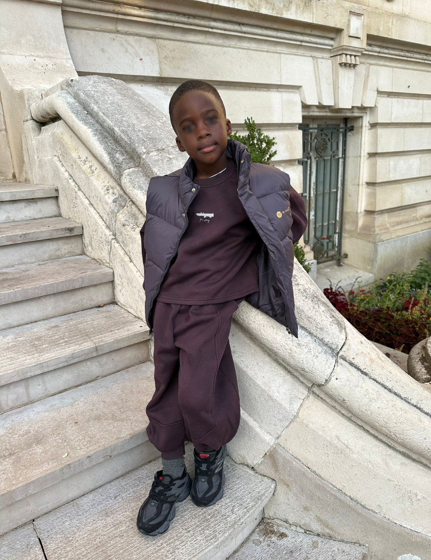 Doudoune sans manche violet