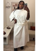 Ensemble t-shirt manches longues et jupe