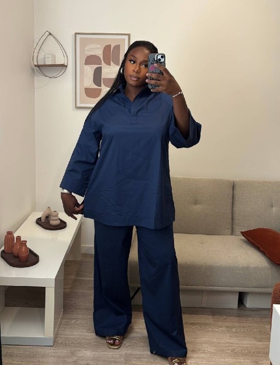 Ensemble tunique longue et pantalon