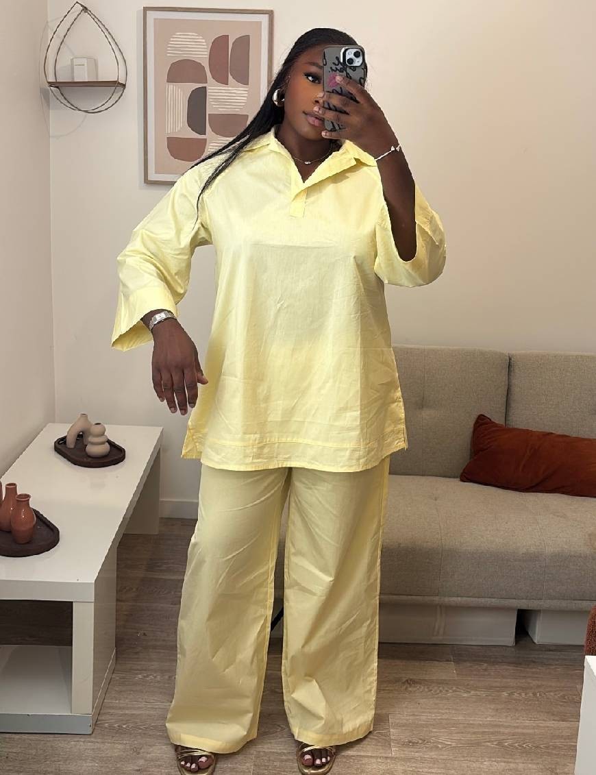 Ensemble tunique longue et pantalon