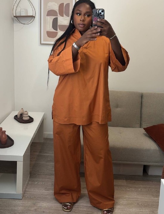 Ensemble tunique longue et pantalon