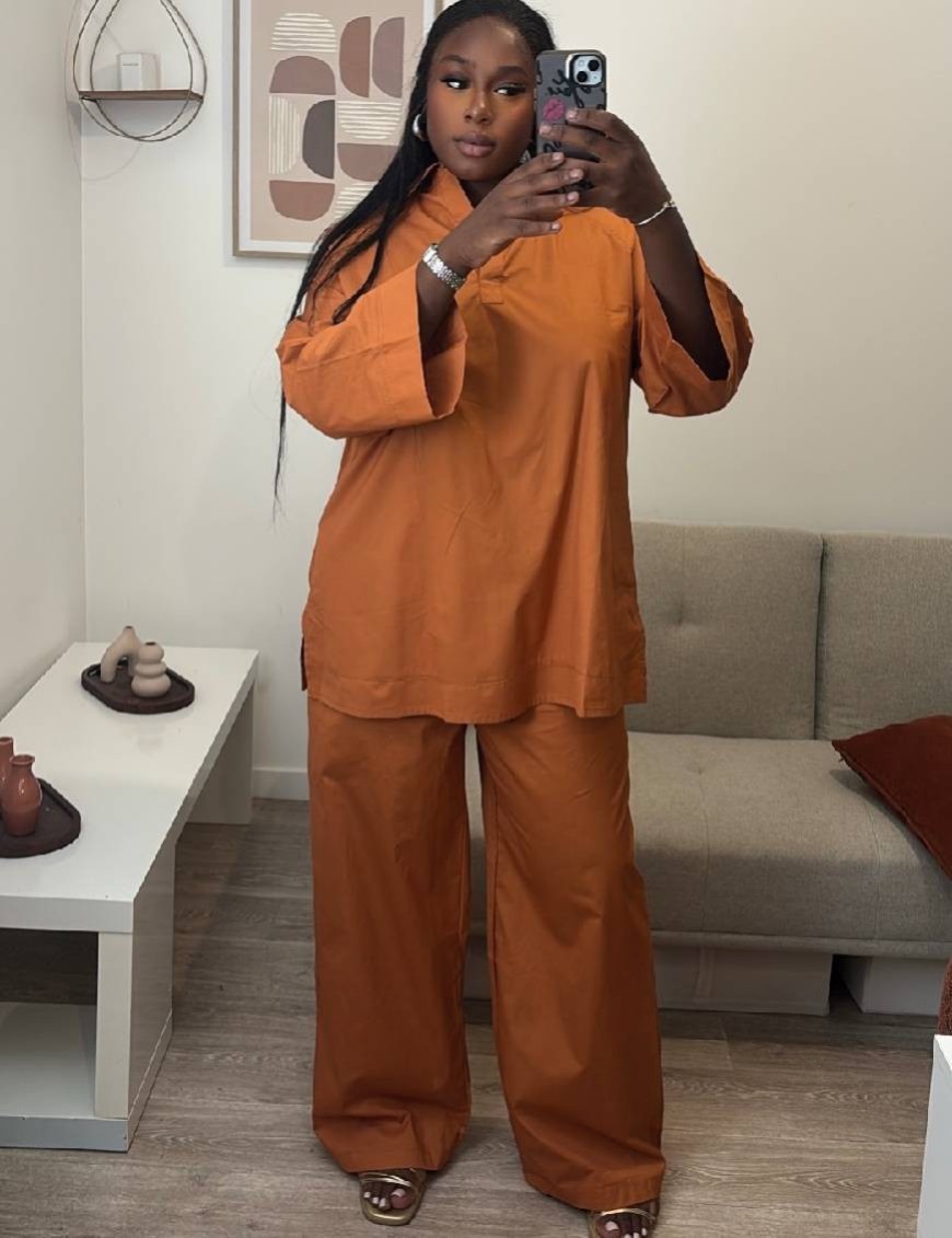 Ensemble tunique longue et pantalon