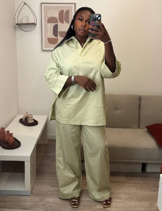 Ensemble tunique longue et pantalon