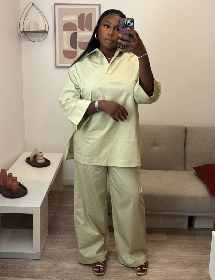 Ensemble tunique longue et pantalon