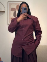 Chemise cintré à épaulette