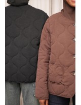 Veste effet matelassé noir