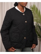 Veste effet matelassé noir