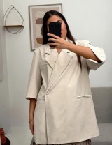 Blazer à manches mi-longues