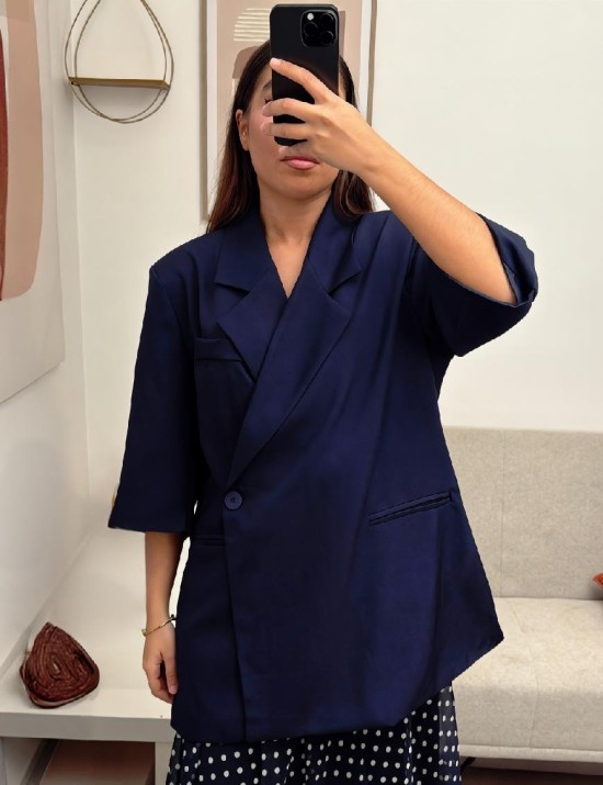 Blazer à manches mi-longues