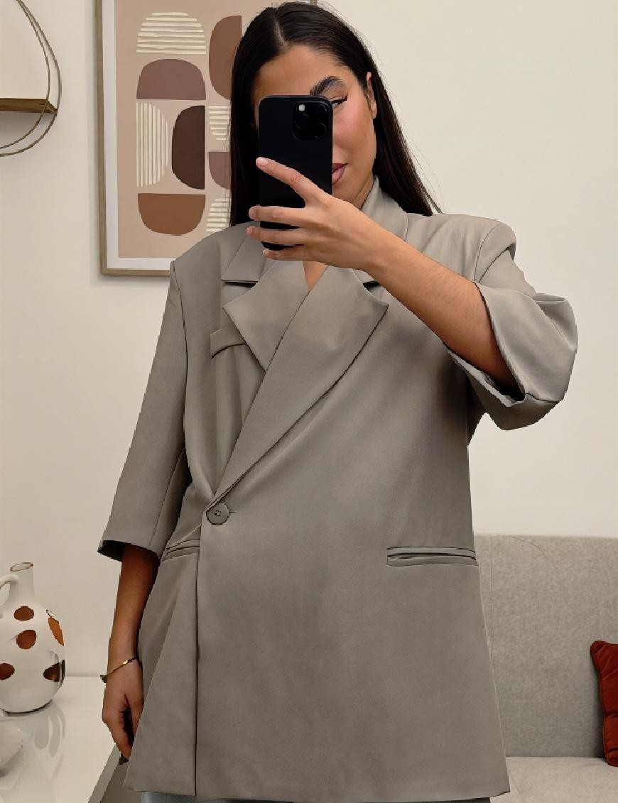 Blazer à manches mi-longues