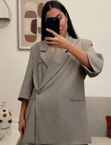 Blazer à manches mi-longues