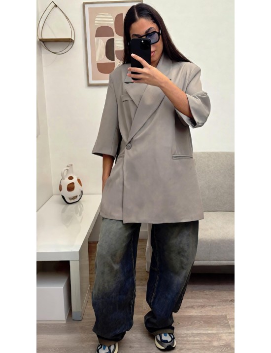 Blazer à manches mi-longues