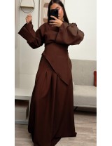 Ensemble blouse et  longue jupe