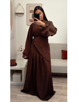 Ensemble blouse et  longue jupe