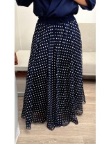 Jupe longue à pois