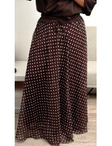 Jupe longue à pois