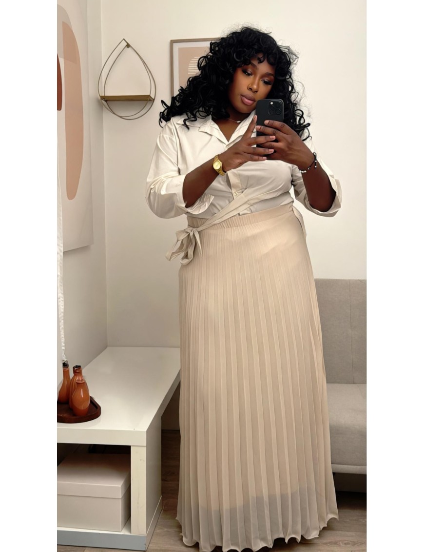 Jupe longue plissée