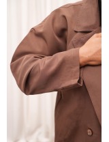 Trench coat long marron